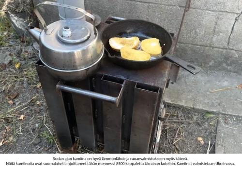 Perheen selviytymiseen ruoanlaitto on elinehto ja siihen tarvitaan lämmönlähde, uuni.